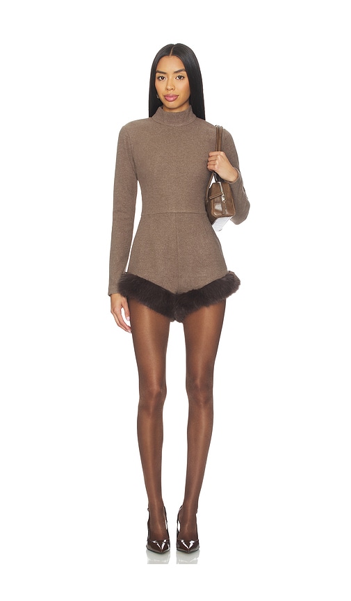 Teddy Romper in Brown