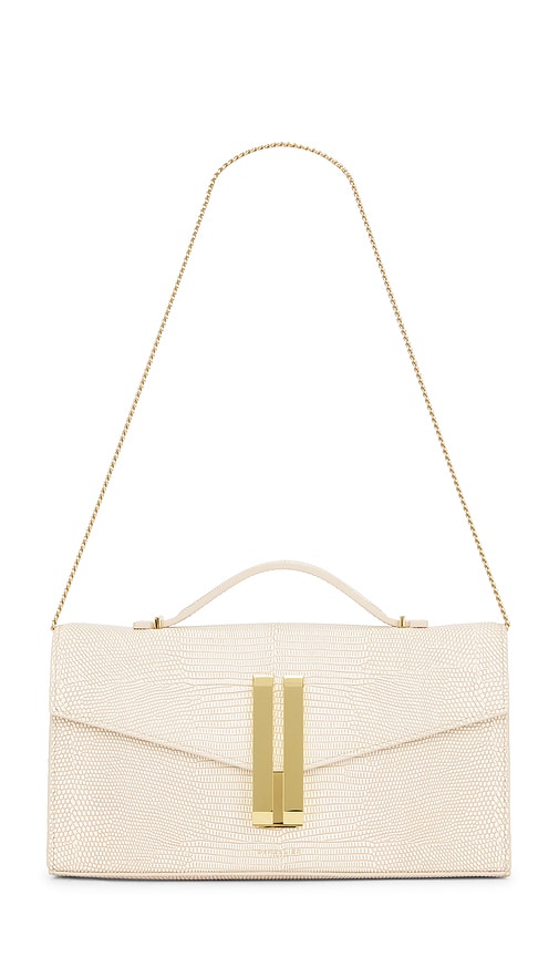 DeMellier London The Vancouver Clutch in Ecru