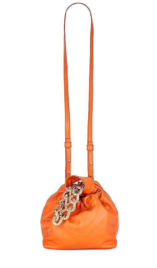 DeMellier London Santa Monica Chain Bag in Tangerine