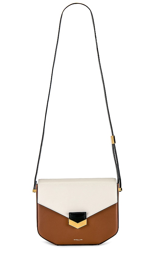 Demellier | The London in Taupe Smooth | Leather Crossbody Bag