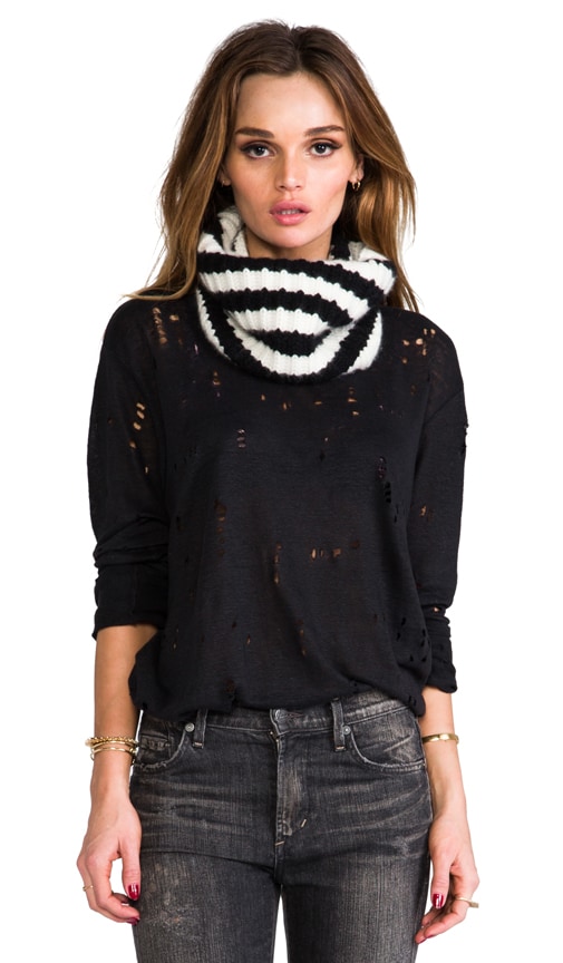 Cashmere Stripe Eternity Scarf