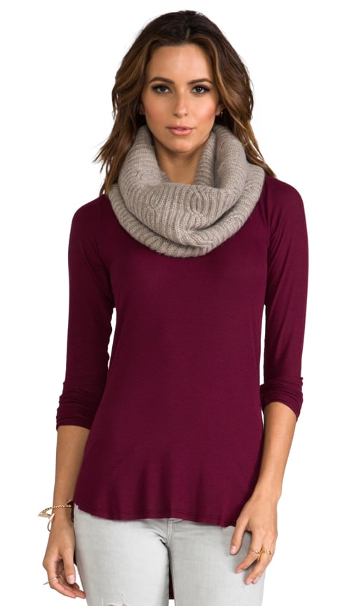 DemyLee Cashmere Cable Eternity Scarf 