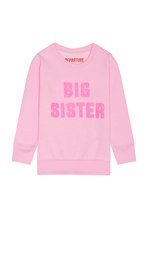 Departure Sweatshirt Big Sister In Pink