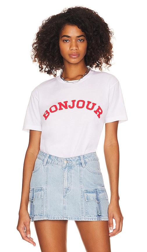 Departure Bonjour Tee In White