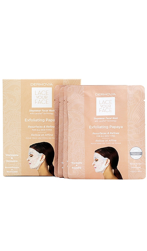 Exfoliating Papaya Lace Your Face Mask 4 Pack