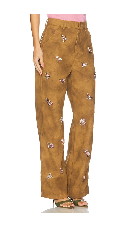 Des_phemmes Woman Pants Brown Size 4 Polyurethane In Brown
