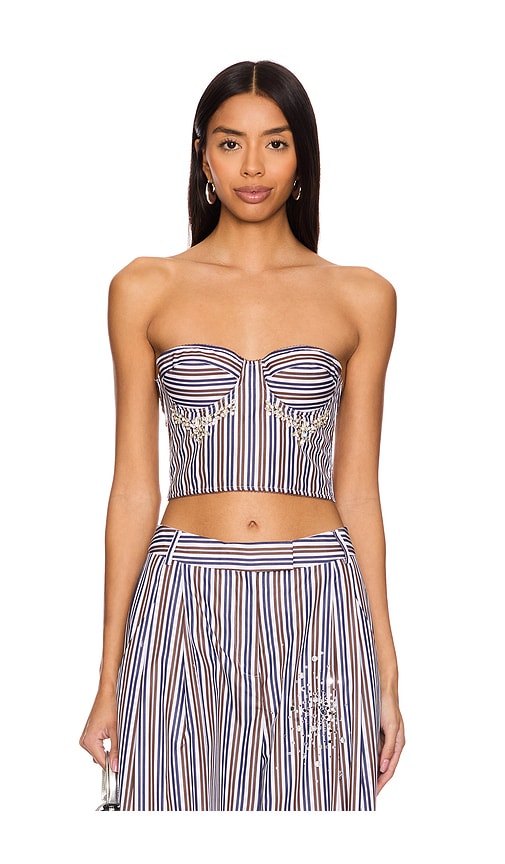 DES PHEMMES BUSTIER TOP