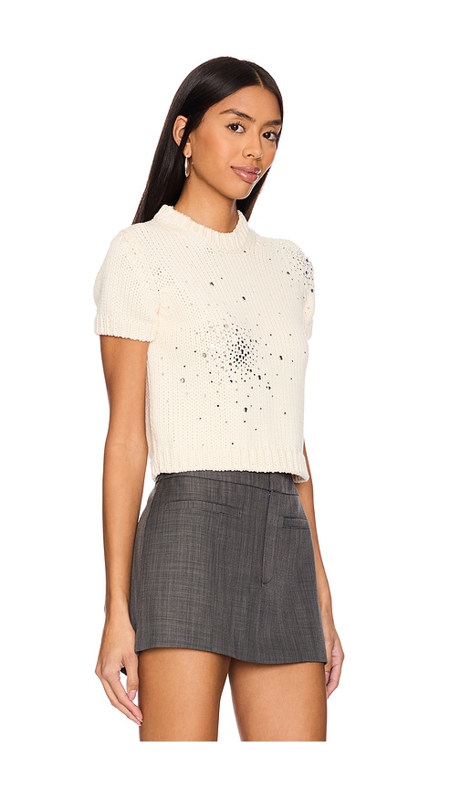 Shop Des Phemmes Chunky Knit T Shirt In Off White