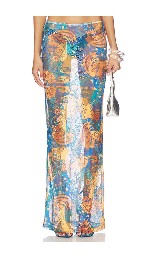 Donde Esteban El Beso Mesh Lace Skirt