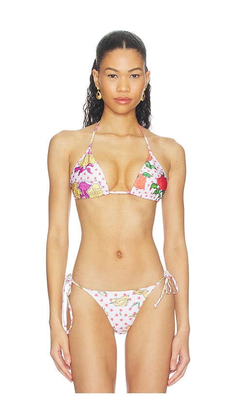 Donde Esteban Pajaritos Y Rosas Bikini Top | Thumbnail 3