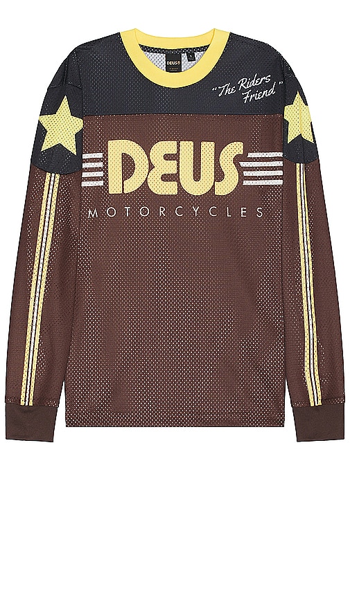 Shop Deus Ex Machina Fantasma Moto Jersey In 棕色配色