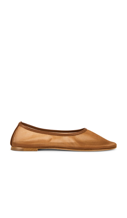 Balla Mesh Flat in Cognac. - size 36 (also in 37, 38, 39, 40, 41, 42) - Dear Frances - Modalova