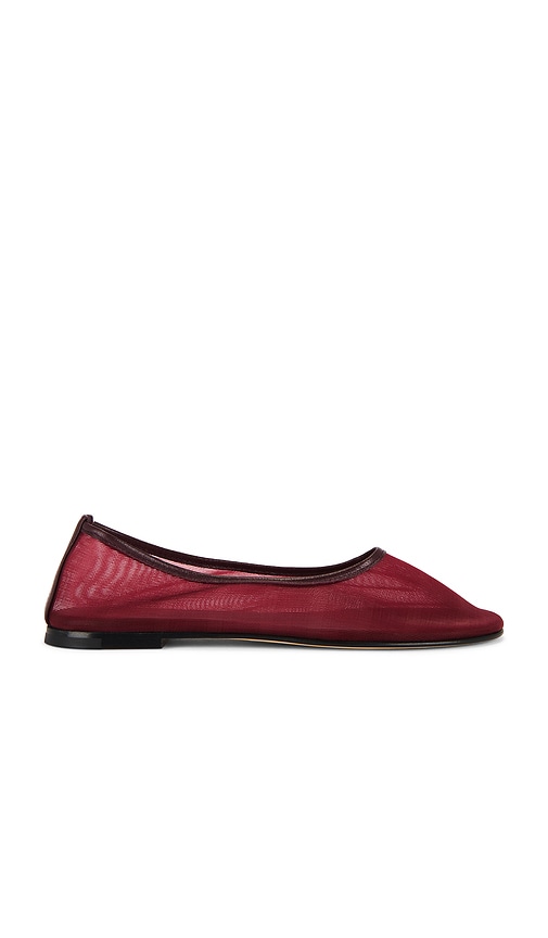 Balla Mesh Flat in Burgundy. - size 36 (also in 37, 38, 39, 40, 41, 42) - Dear Frances - Modalova