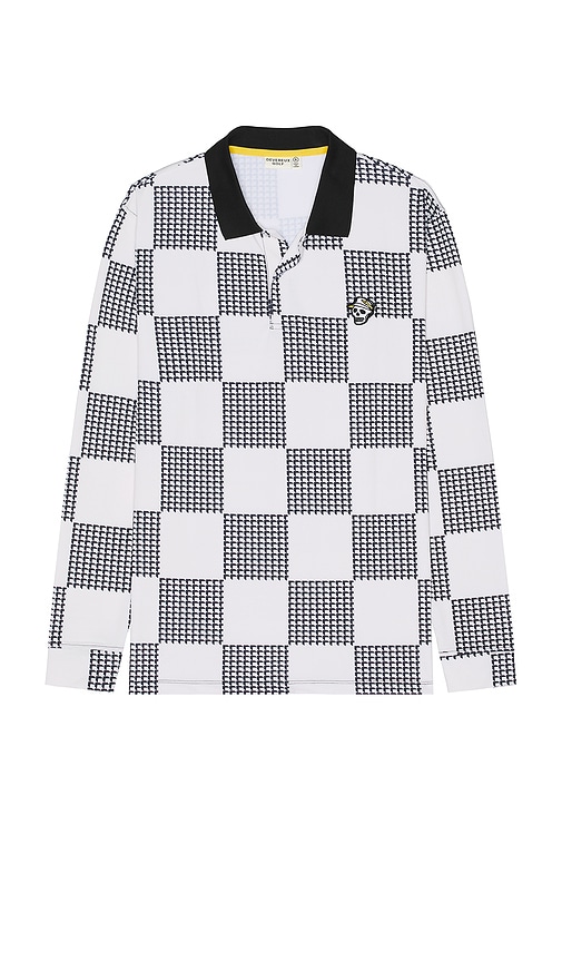 Back 9 Checker Long Sleeve Polo in . - size L (also in M, S, XL/1X) - Devereux Golf - Modalova