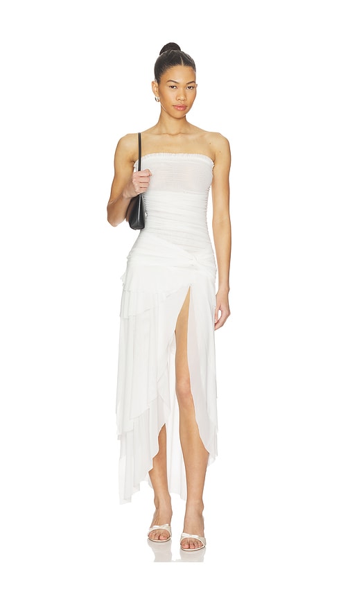 Guizio Lyla Twist Dress In White
