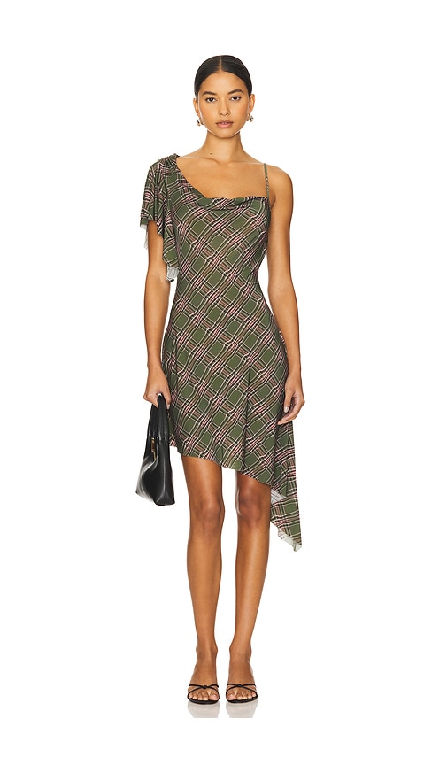 Shop Guizio Palma Midi Dress In Green