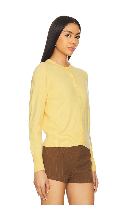 Guizio Emelie Cropped Cardigan In Honey Butter