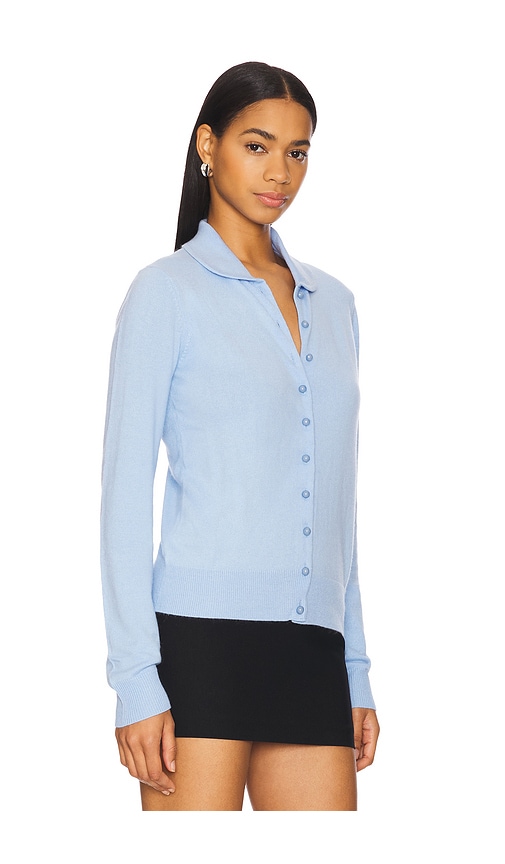 Guizio Delphine Cardigan In 浅灰蓝色