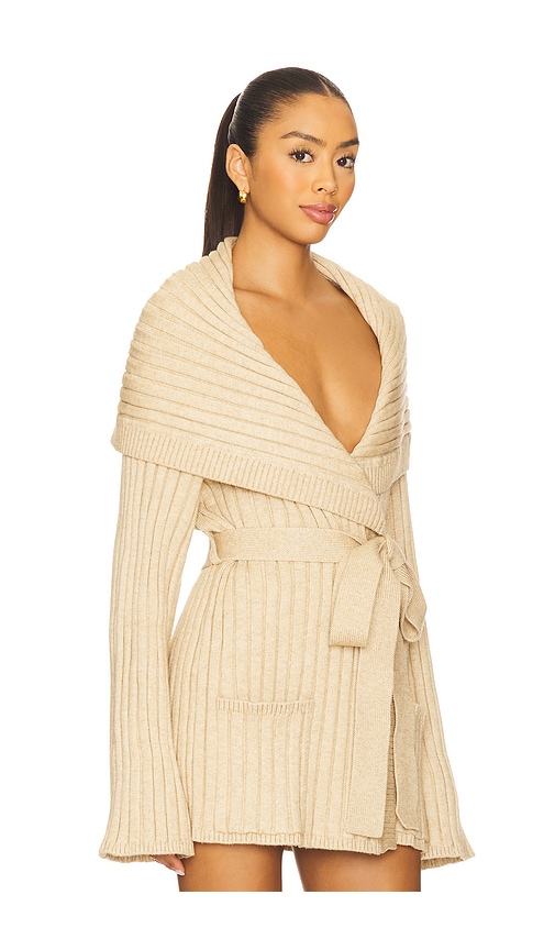Guizio X Revolve Tullia Slouchy Cardigan In Brown