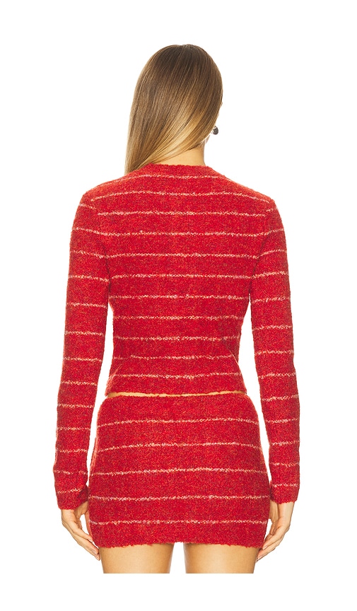  Guizio Carline Cardigan In Red. Size Xs. Also In S, M, L. 