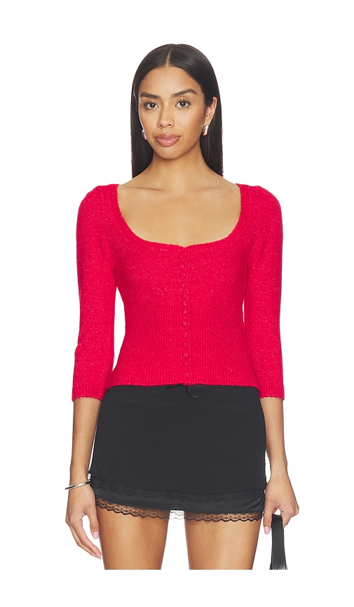 GUIZIO Rocie Sweetheart Cardigan