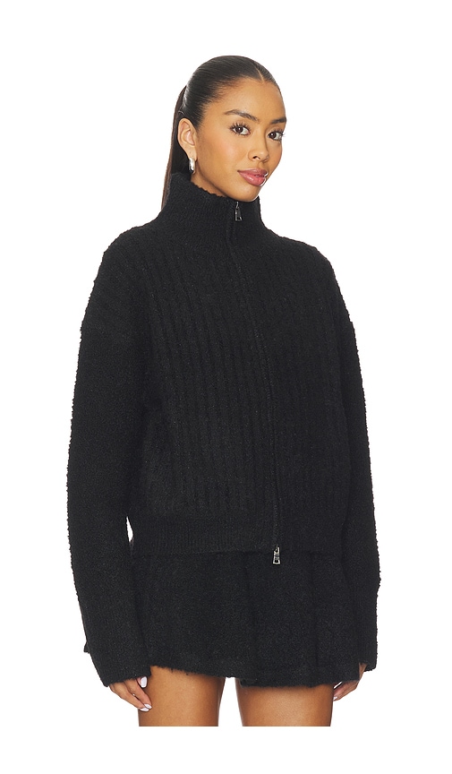 Guizio Mila Zip Up Jacket In Black
