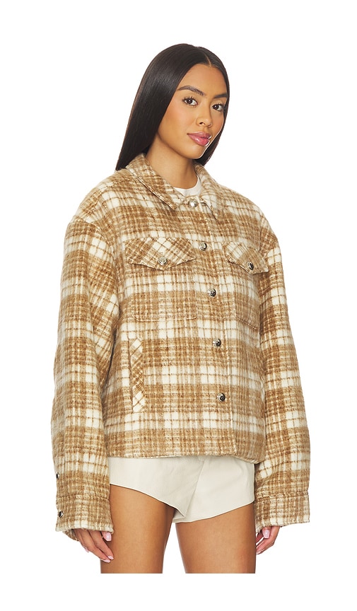  Guizio Quilted Plaid Jacket In Brown. Size Xxs. Also In S, L, Xl, Xxl. 