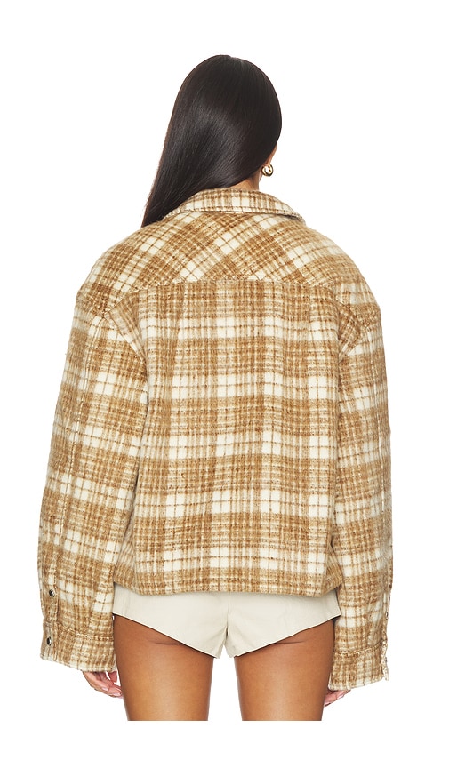  Guizio Quilted Plaid Jacket In Brown. Size Xxs. Also In S, L, Xl, Xxl. 