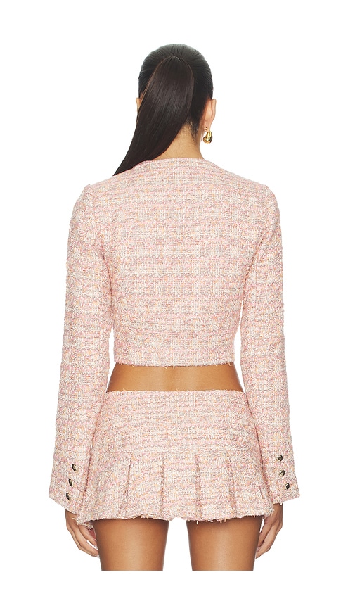  Guizio Patch Pocket Crop Jacket In Pink. Size Xs. Also In M, L. 