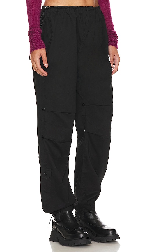 Shop Danielle Guizio Utility Cargo Pants In Black