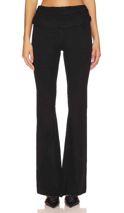 GUIZIO Alacant Knit Pant in Black