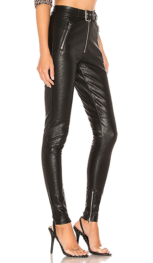 danielle guizio belted leather pants