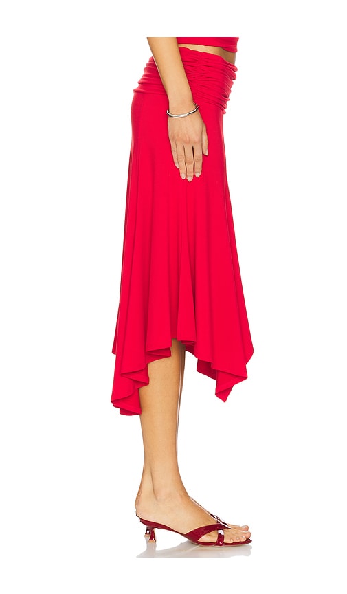 Guizio Soffiano Skirt In Red. Size Xs. Also In Xl. 