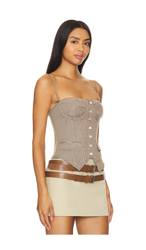  Guizio Edith Corset In Brown. Size Xs. Also In Xxs. 