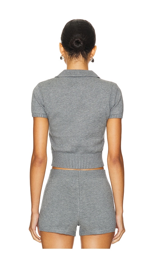  Guizio Calesia Zip-up Top In Grey. Size M. Also In L, Xl. 