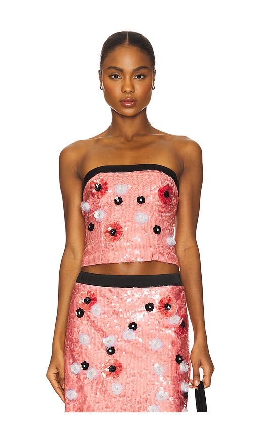Chantal Sequin Tube Top in Pink. - size L (also in M, S, XL, XS, XXS) - GUIZIO - Modalova