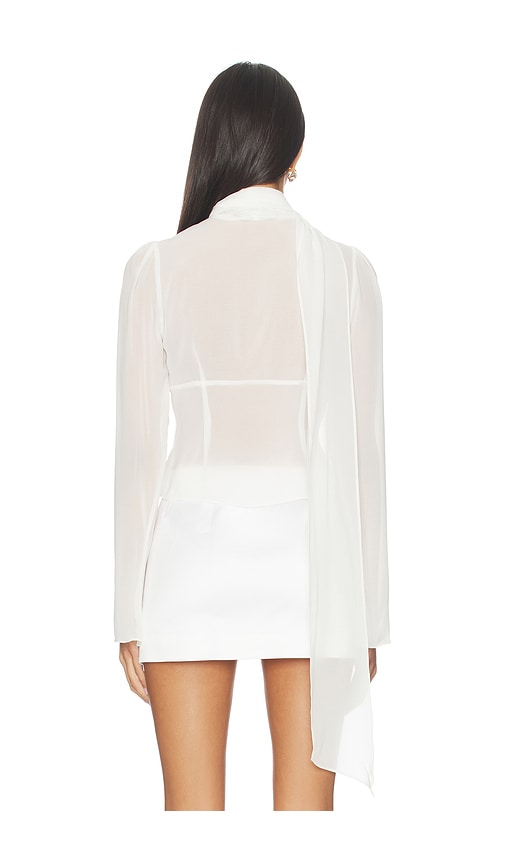  Guizio Ara Long Sleeve Top In Ivory. Size S. Also In Xs, M, L. 