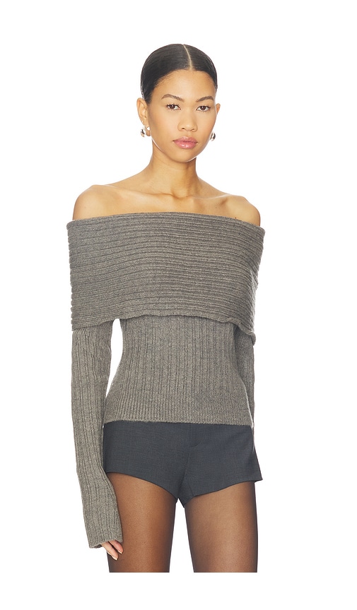 Guizio Wide Turtleneck Knit Top In Multi