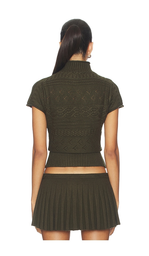  Guizio Oberteil Cable Turtleneck In Olive. Größe Xxs. Also In Xs, S, M, L, Xl. 