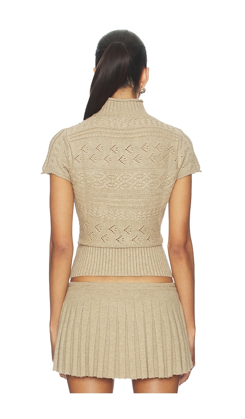  Guizio Oberteil Cable Turtleneck In Taupe. Größe S. Also In Xl. 