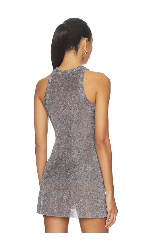  Guizio Oberteil Millie In Metallic Silver. Größe Xs. Also In S, L. 