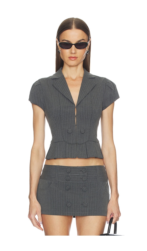 GUIZIO VESTE CAP SLEEVE BIB en Grey. Taille M. Also en XS, S, L, XL.
