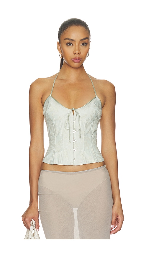 GUIZIO Marini Floral Corset en Sage Taille S Also en 242 €