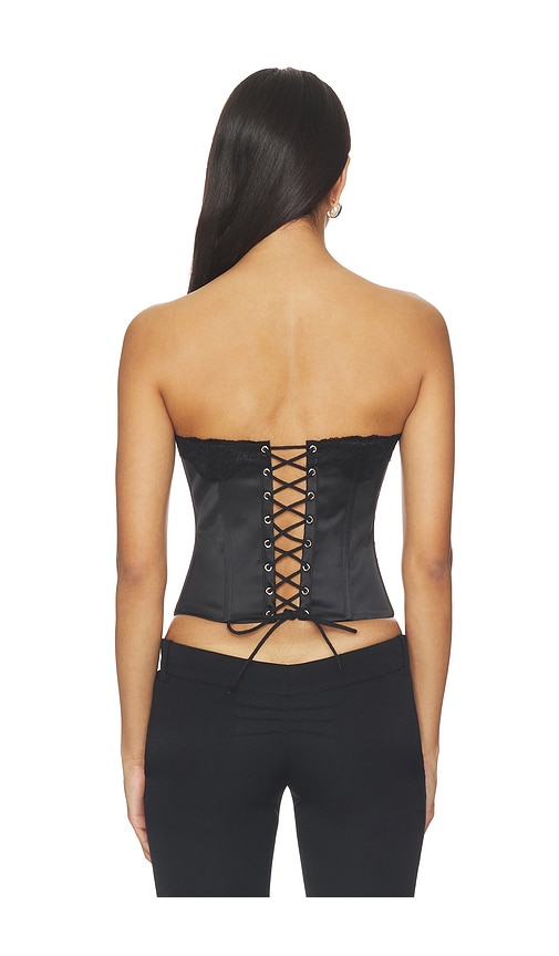  Guizio Korsett Jean Lace Trim Satin In Black. Größe Xxs. Also In Xs, S, M, L. 