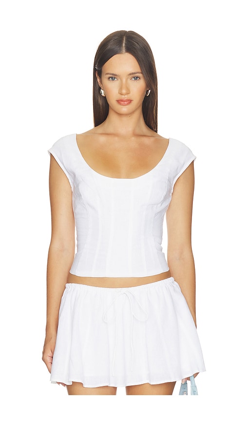 GUIZIO Leila Top en White Taille XL Also en XS S M L 143 €