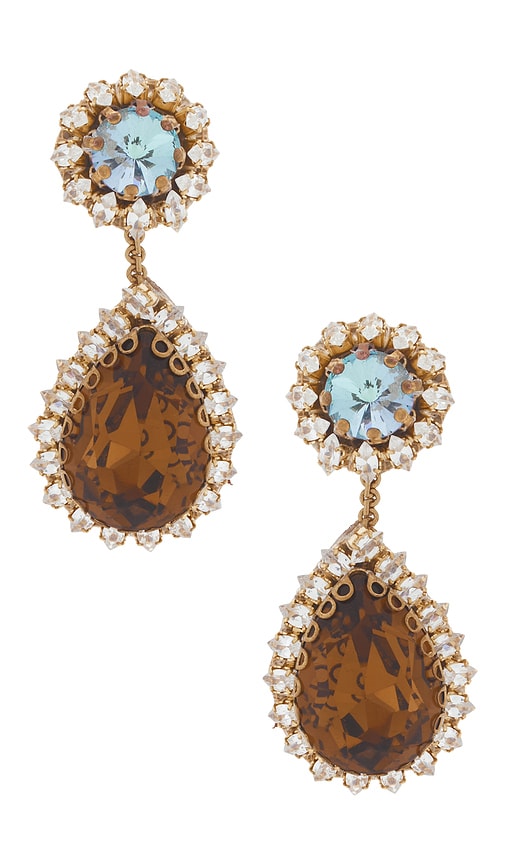 Deepa Gurnani Rekhi Earring In Brown