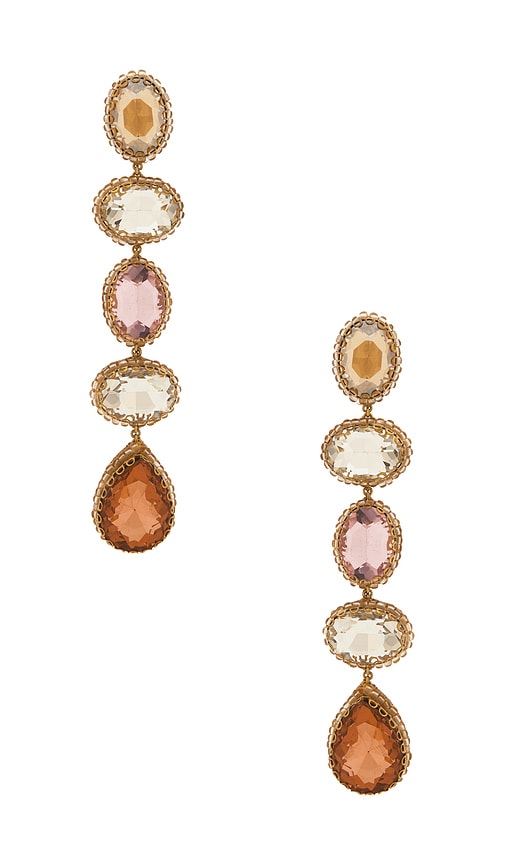 Deepa Gurnani Tyra Earrings in Pastel Multi