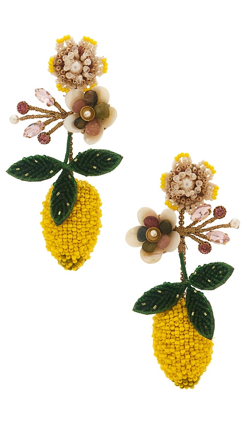 Deepa Gurnani Lemon Earrings