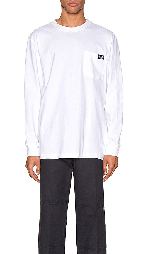 Click to view more detailed imagery on our partner's website Dickies Long Sleeve Heavyweight Tee In White