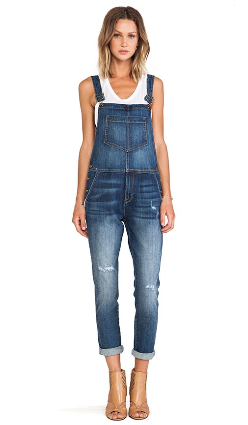 D-ID Garage Jean Overalls in Elle Destroy | REVOLVE